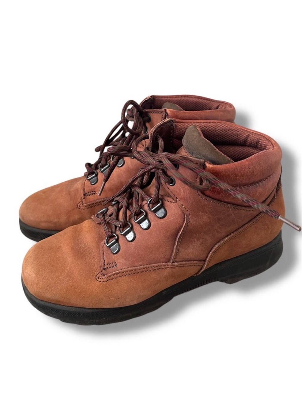 Vintage 90s Dexter Brown Hiking Boots Women's Size 6 W Outdoor Gorpcore USA Made